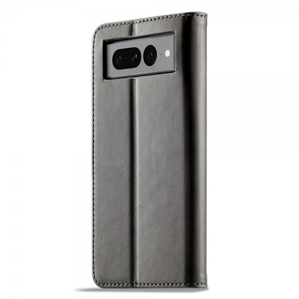 Lc.Imeeke Google Pixel 7 Pro Cover med Kortlomme og Standfunktion Grå