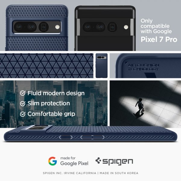 Spigen Google Pixel 7 Pro Cover Liquid Air Navy Blue