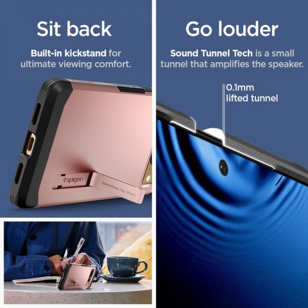 Spigen Google Pixel 7 Pro Cover Tough Armor Rosaguld