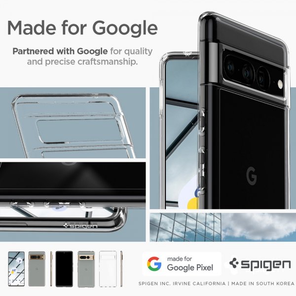 Spigen Google Pixel 7 Pro Cover Ultra Hybrid Crystal Clear