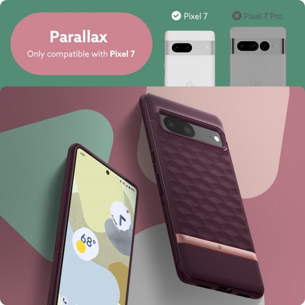 Caseology Google Pixel 7 Cover Parallax Burgundy