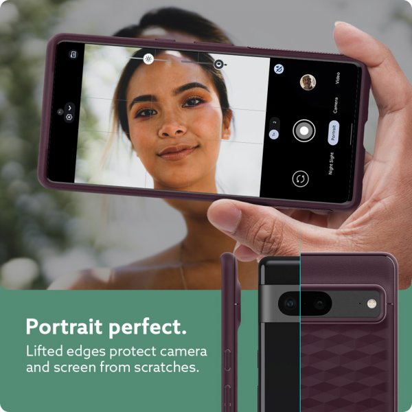 Caseology Google Pixel 7 Cover Parallax Burgundy