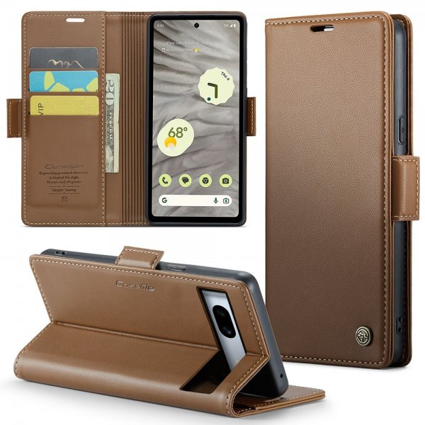 CaseMe Google Pixel 7a Cover 023 Series Brun
