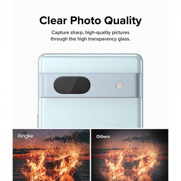 Ringke Google Pixel 7a Kamerabeskytter Camera Protector Glass 3-pak