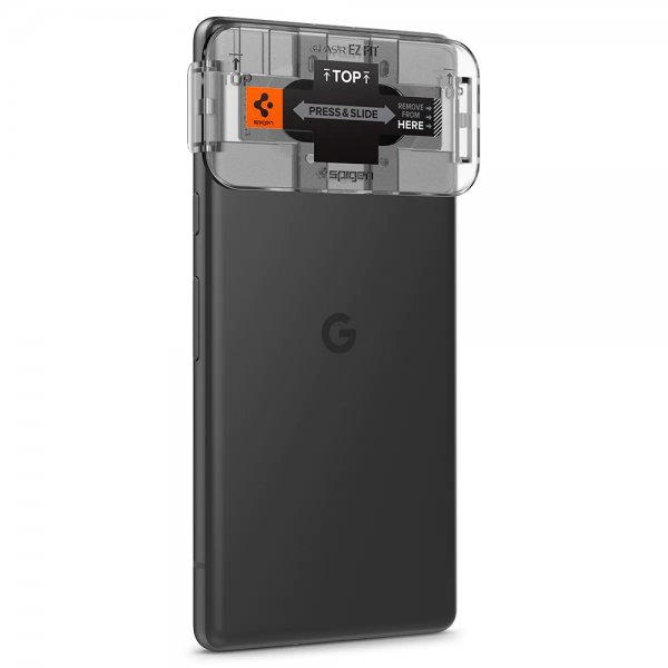 Spigen Google Pixel 7a Kamerabeskytter Glas.tR EZ Fit Optik 2-pak Sort