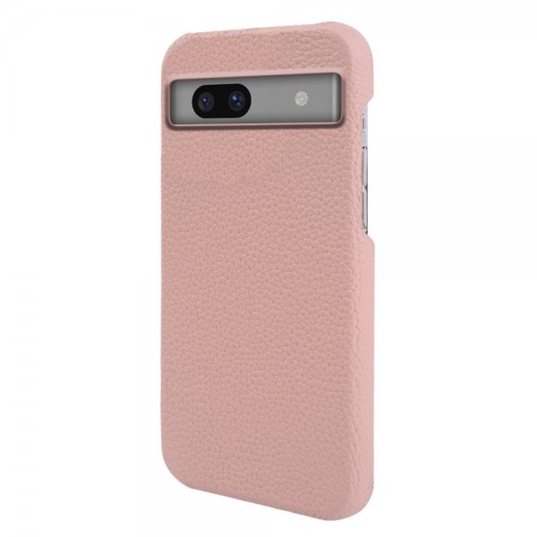 Google Pixel 7a Cover Ægte Læder MagSafe Rosa