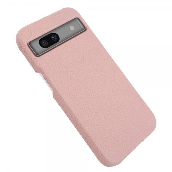 Google Pixel 7a Cover Ægte Læder MagSafe Rosa