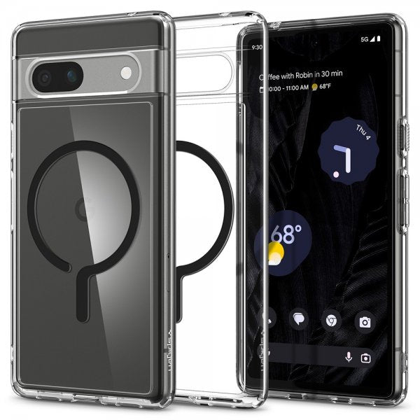 Spigen Google Pixel 7a Cover Ultra Hybrid OneTap Metal Ring MagFit Sort