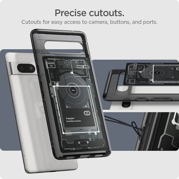 Spigen Google Pixel 7a Cover Ultra Hybrid Zero One Sort