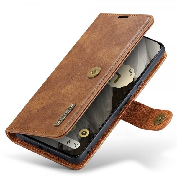 Dg.Ming Google Pixel 8 Etui med Aftageligt Cover Brun