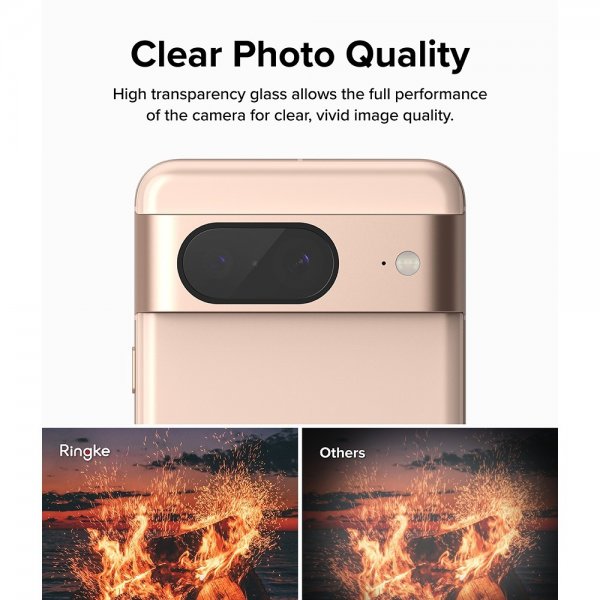 Ringke Google Pixel 8 Kamerabeskyttelse Camera Protector Glas 3-pak