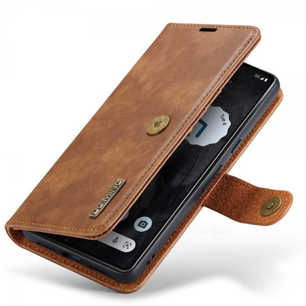 Dg.Ming Google Pixel 8 Pro Cover med Aftageligt Cover Brun