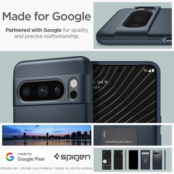 Spigen Google Pixel 8 Pro Cover Thin Fit Metal Slate