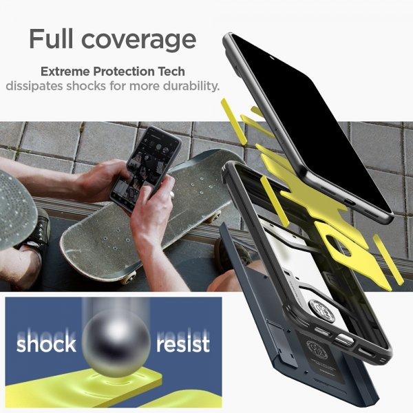 Spigen Google Pixel 8 Pro Cover Tough Armor Metal Slate