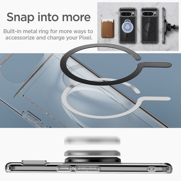 Spigen Google Pixel 8 Pro Cover Ultra Hybrid OneTap Ring MagFit Sort