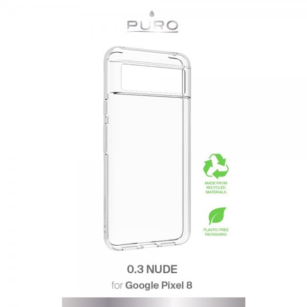 Puro Google Pixel 8 Cover Nude Transparent