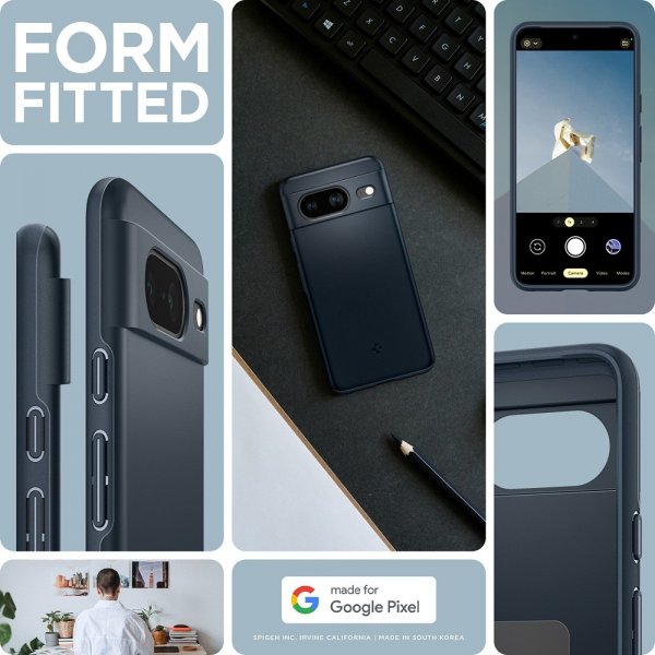 Spigen Google Pixel 8 Cover Thin Fit Metal Slate
