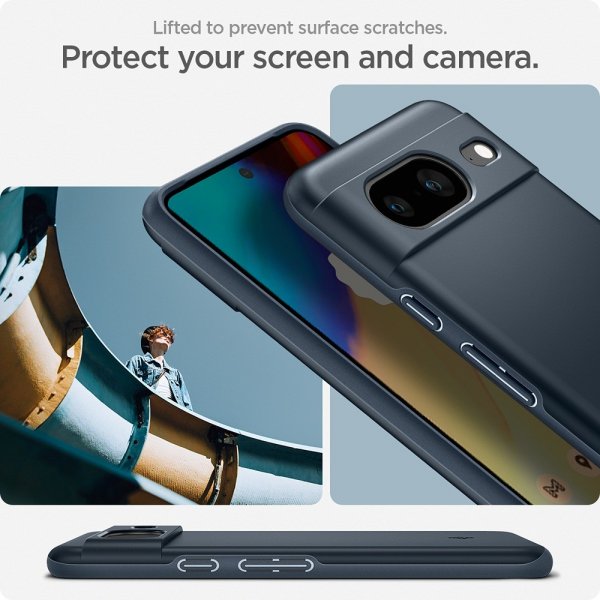 Spigen Google Pixel 8 Cover Thin Fit Metal Slate