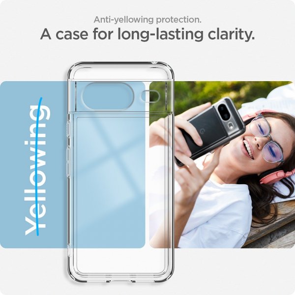 Spigen Google Pixel 8 Cover Ultra Hybrid Crystal Clear