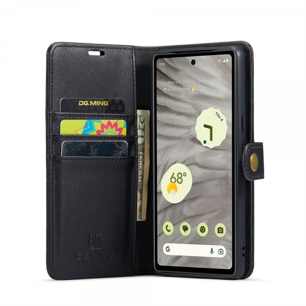Dg.Ming Google Pixel 8a Cover med Aftageligt Cover Sort