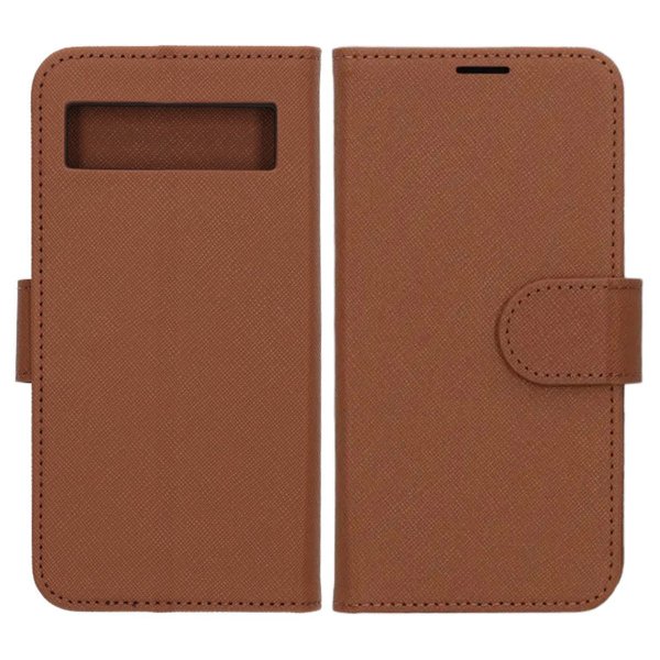 Google Pixel 8a Cover med Stativ Brun