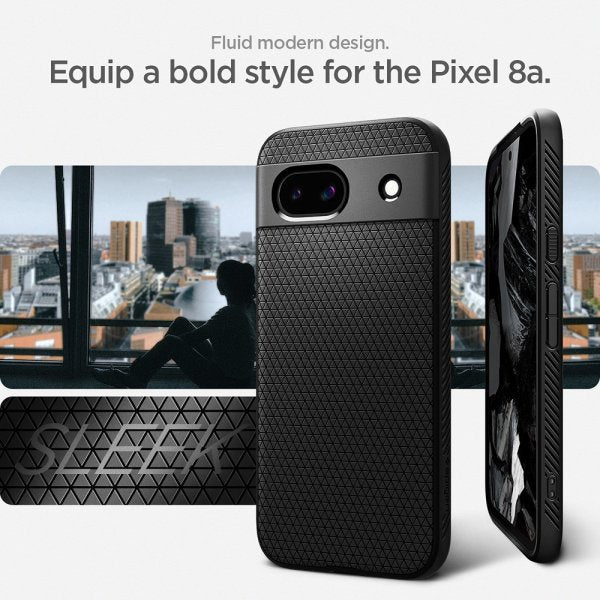 Spigen Google Pixel 8a Cover Liquid Air Matte Black