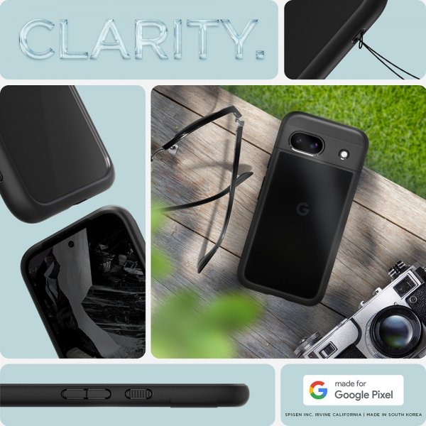 Spigen Google Pixel 8a Cover Ultra Hybrid Matteret Sort