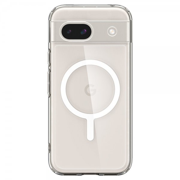 Spigen Google Pixel 8a Cover Ultra Hybrid Metal Ring MagFit Hvid