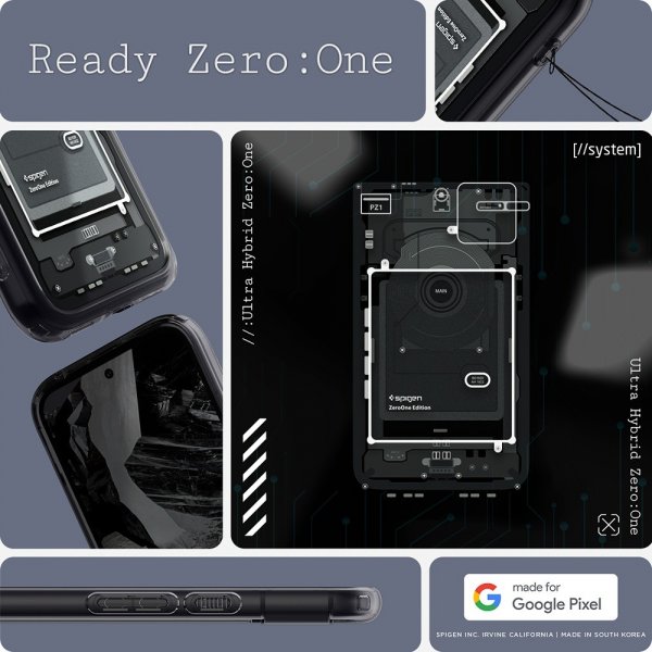 Spigen Google Pixel 8a Cover Ultra Hybrid Zero One Sort