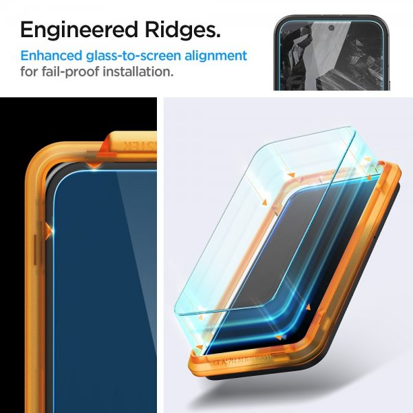 Spigen Google Pixel 8a Skærmbeskyttelse GLAS.tR ALIGNmaster 2-pak