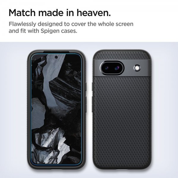 Spigen Google Pixel 8a Skærmbeskyttelse GLAS.tR ALIGNmaster 2-pak