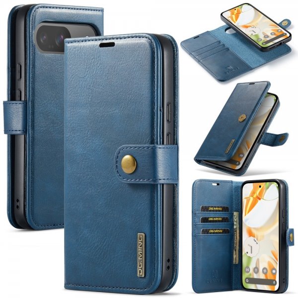 Dg.Ming Google Pixel 9/Pixel 9 Pro Etui med Aftageligt Cover Blå