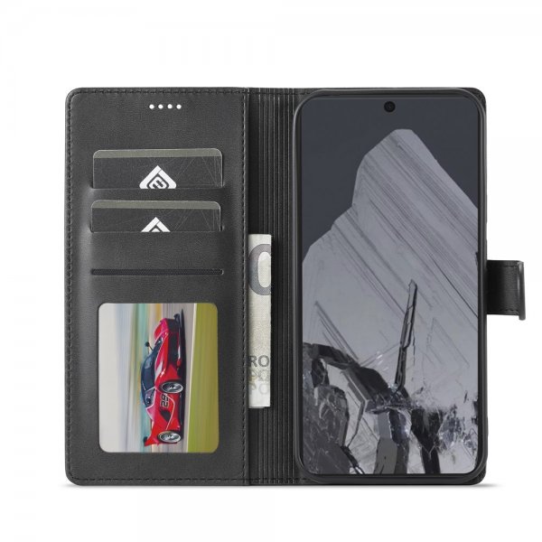 Lc.Imeeke Google Pixel 9/Pixel 9 Pro/Pixel 10/Pixel 10 Pro Cover med Kortlomme Sort