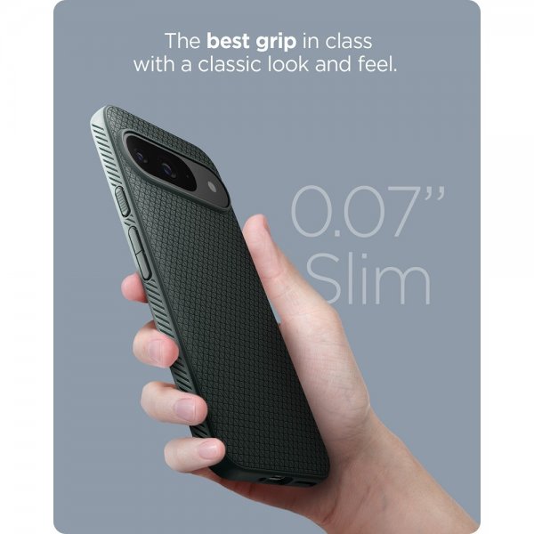 Spigen Google Pixel 9/Pixel 9 Pro Cover Liquid Air Abyss Green