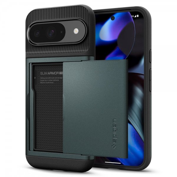 Spigen Google Pixel 9/Pixel 9 Pro Cover Slim Armor CS Abyss Green