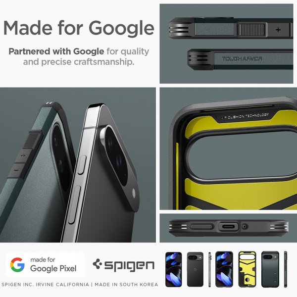 Spigen Google Pixel 9/Pixel 9 Pro Cover Tough Armor Abyss Green