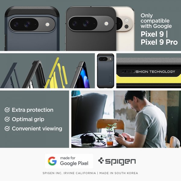 Spigen Google Pixel 9/Pixel 9 Pro Cover Tough Armor Metal Slate