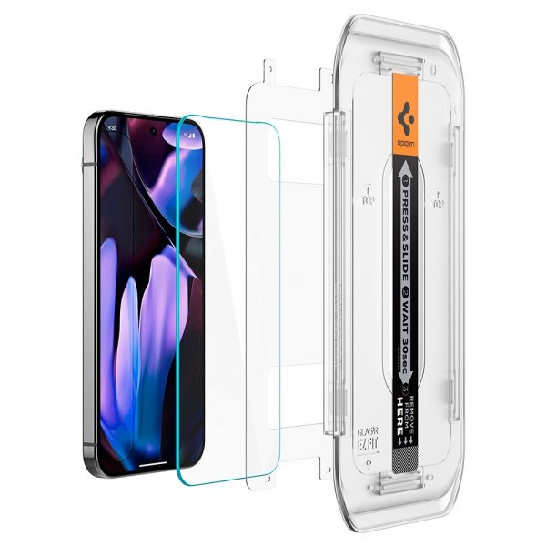 Spigen Google Pixel 9/9 Pro/Pixel 10/10 Pro Skærmbeskyttelse GLAS.tR EZ Fit 2-pak