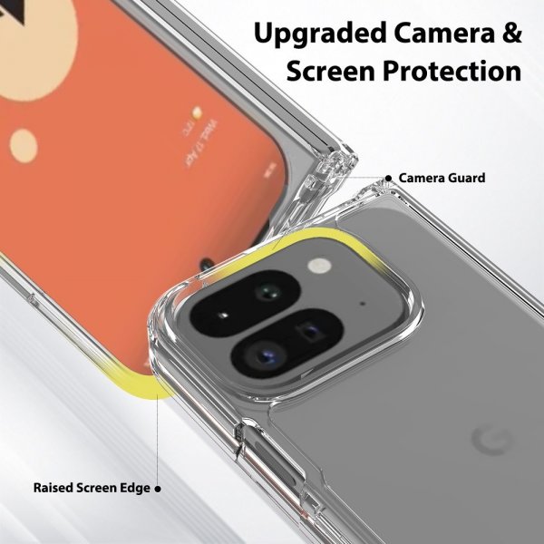 Google Pixel 9 Pro Fold Cover Gennemsigtig Gennemsigtig