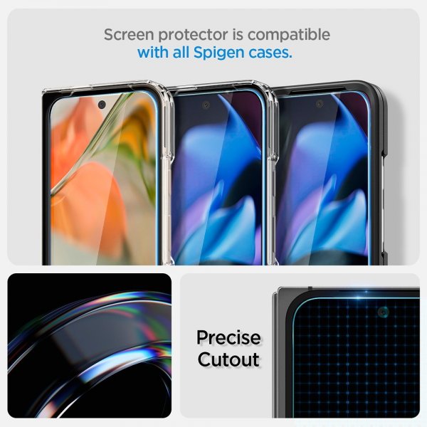Spigen Google Pixel 9 Pro Fold Skærmbeskytter GLAS.tR EZ Fit 2-pak