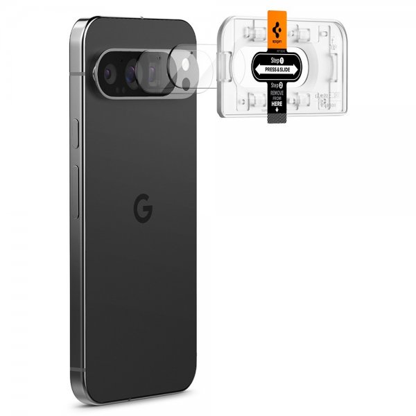 Spigen Google Pixel 9 Pro Kamerabeskytter Glas.tR EZ Fit Optik 2-pak
