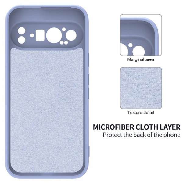 Google Pixel 9 Pro Cover med Rem Silikone Lilla