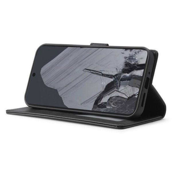 Lc.Imeeke Google Pixel 9 Pro XL Etui med Kortlomme Standfunktion Sort