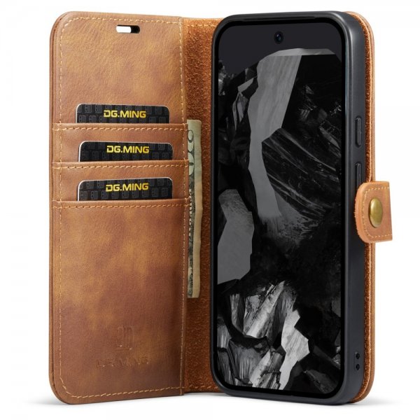Dg.Ming Google Pixel 9 Pro XL Etui med aftagelig skal Brun