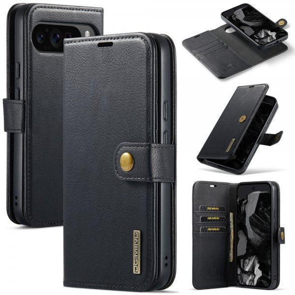 Dg.Ming Google Pixel 9 Pro XL Etui med aftageligt Cover Sort