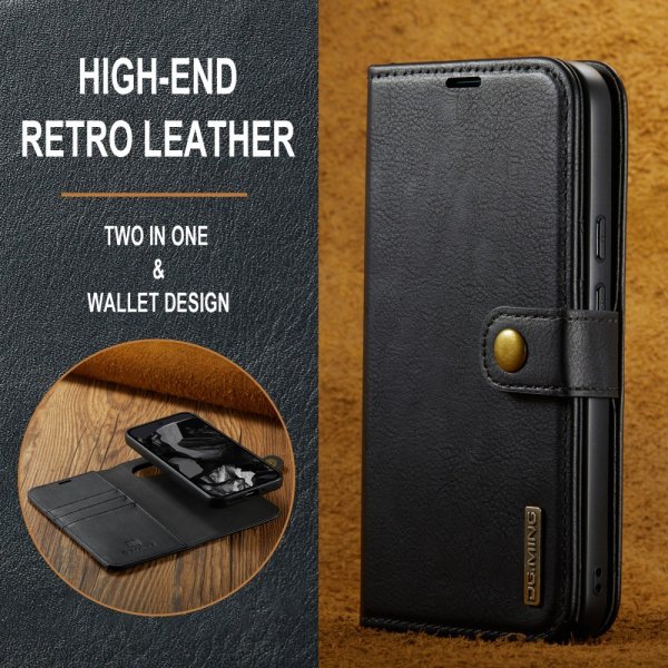 Dg.Ming Google Pixel 9 Pro XL Etui med aftageligt Cover Sort