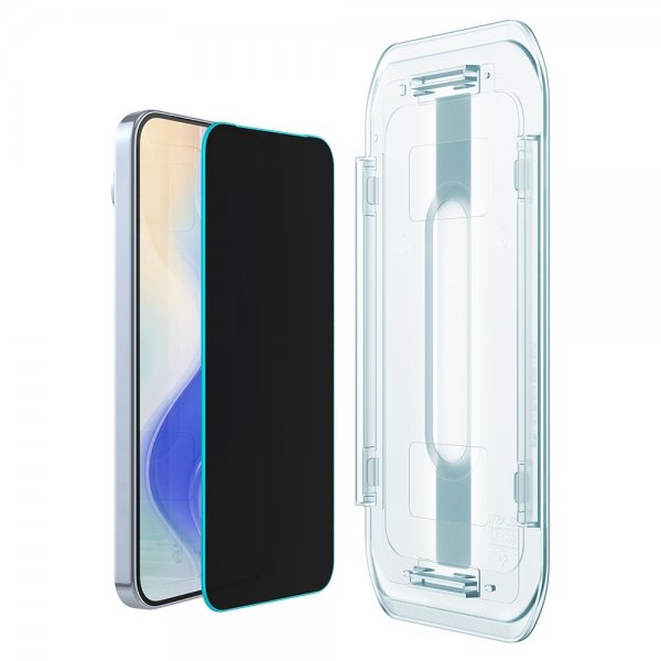 Spigen Google Pixel 9 Pro XL/Pixel 10 Pro XL Skærmbeskyttelse GLAS.tR EZ Fit Privacy 2-pak