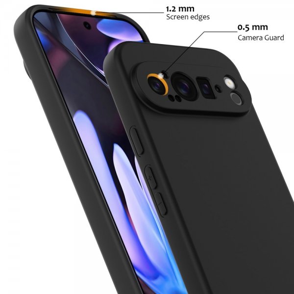Google Pixel 9 Pro XL Cover med Strap Silikone MagSafe Sort