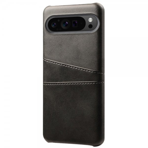 Google Pixel 9 Pro XL Cover med to Kortlommer Sort
