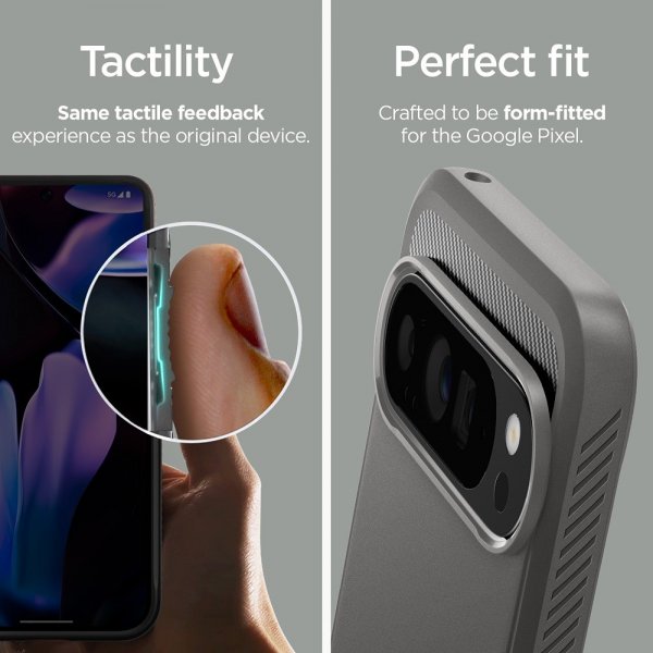 Spigen Google Pixel 9 Pro XL Cover Rugged Armor Marble Gray